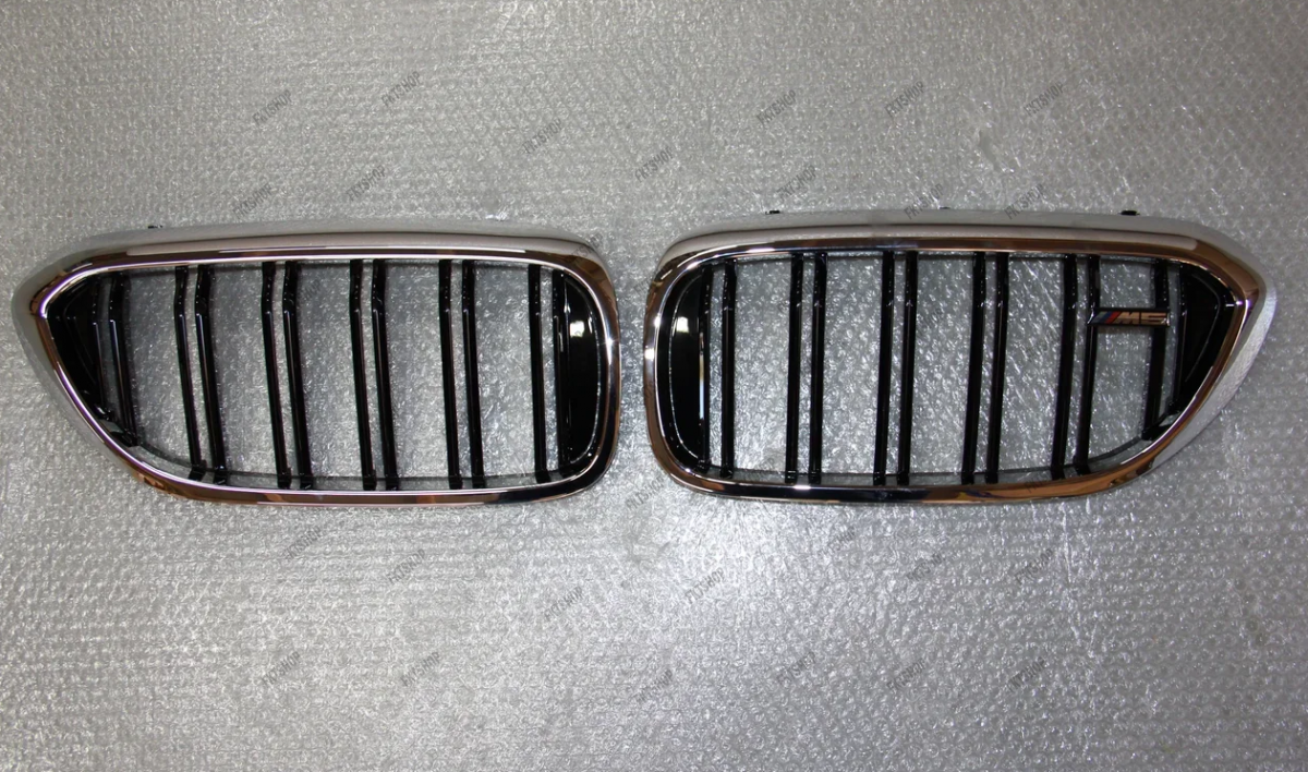 картинка BMW 5 G30 Решетка радиатора двойная М стиль Хром Кант тюнинг с доставкой для Вашего авто
