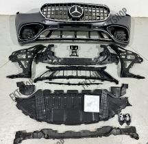 картинка Mercedes Benz S W223 Передний бампер S63 Хром тюнинг с доставкой для Вашего авто