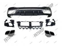 картинка Задний диффузор в стиле GLS 63 Серый для Mercedes Benz GLS W167 тюнинг с доставкой для Вашего авто