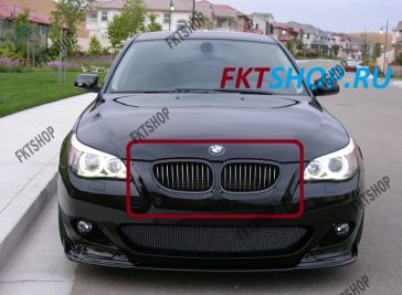 Решетка радиатора черная матовая для BMW E60 0