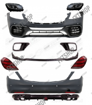 картинка Mercedes Benz W222 Обвес в стиле BRS 700 Рестайлинг Полный тюнинг с доставкой для Вашего авто